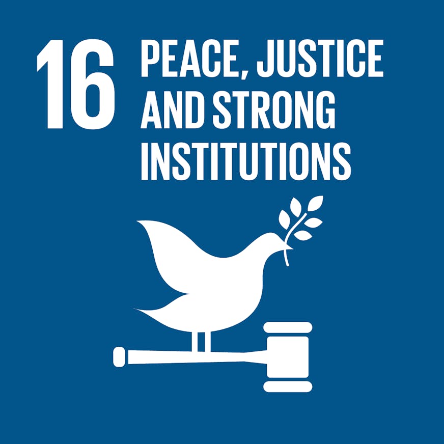 Sustainable Development Goals, Vrede en Recht