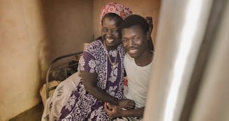 Guinee-Bissau Canchungo Moeder en zoon