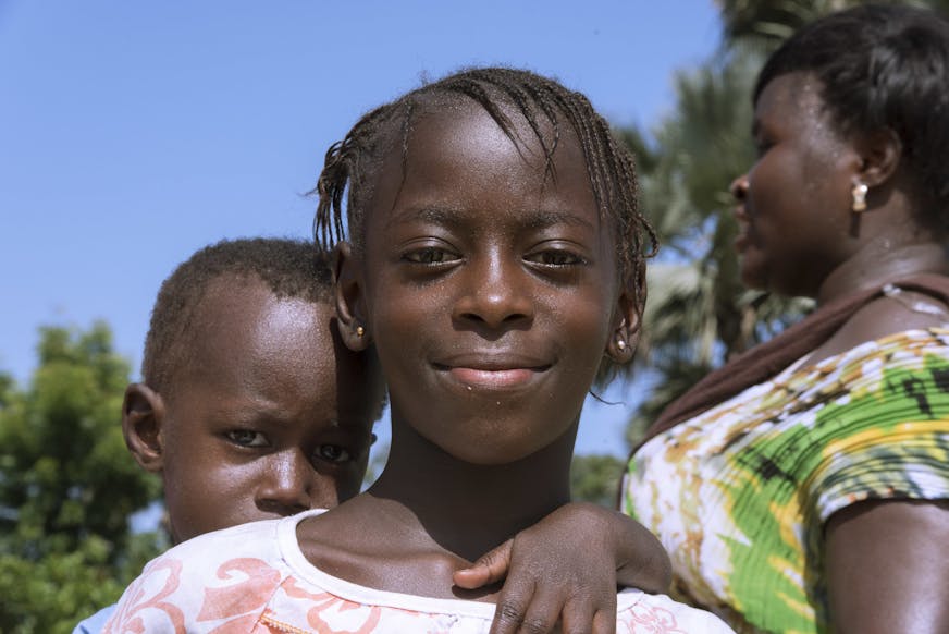 Guinee-Bissau kinderdorp Canchungo broer en zus