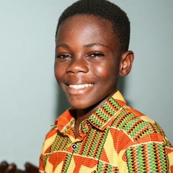 Ghana Tema familiehereniging Mensah portret