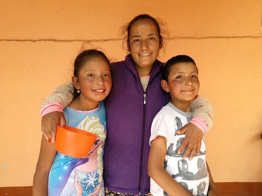 Colombia noodhulp Pilar maakt soep