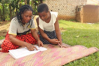 Moeder Samelia met Sanyu