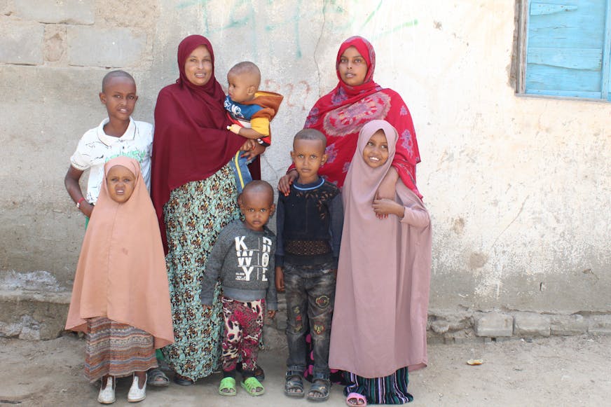 Agla en haar familie uit Somaliland