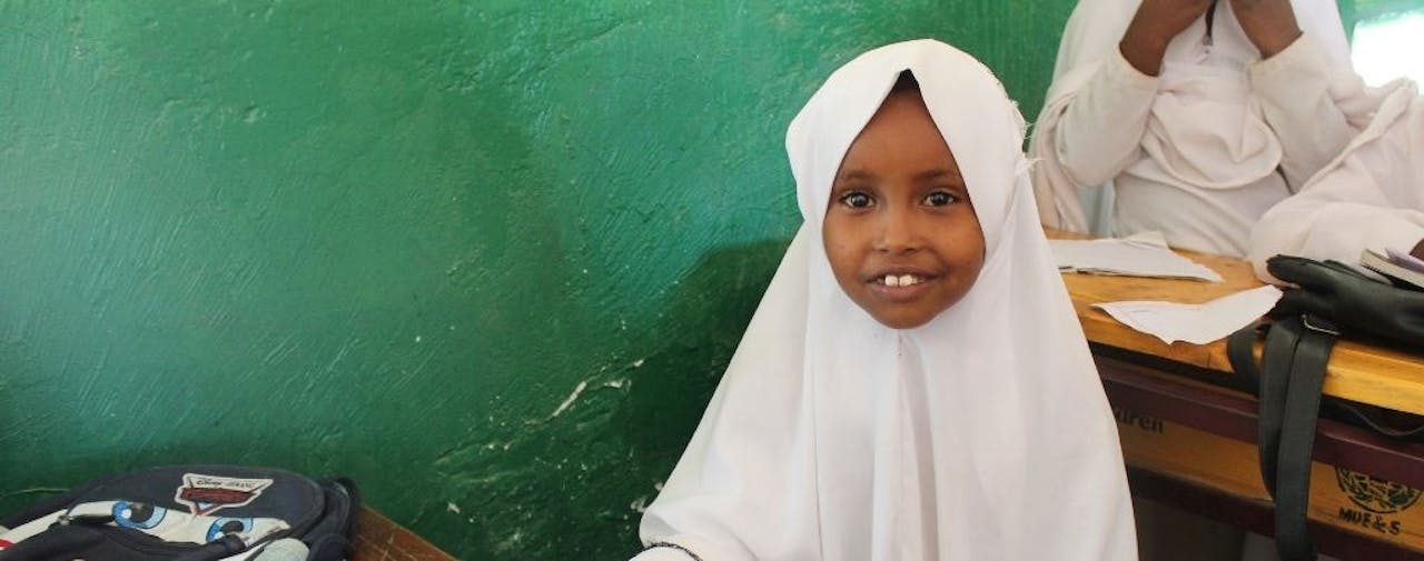 Kindere in Somaliland naar school