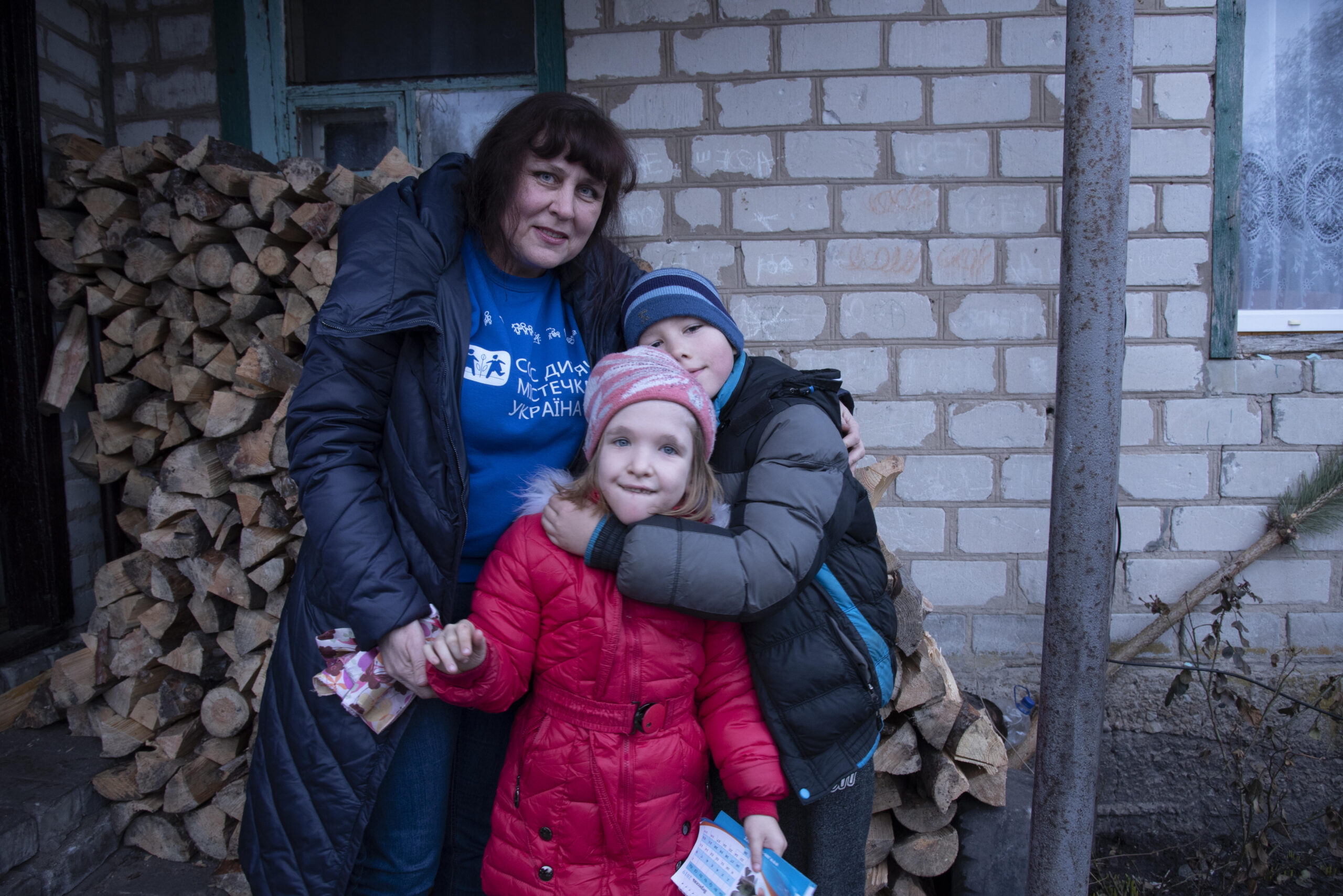 SOS medewerker met gevluchte kinderen