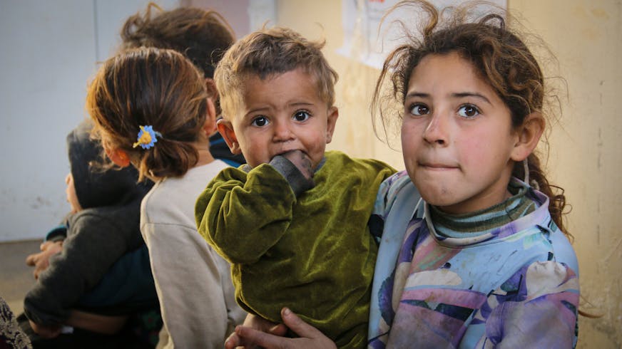 Broer en zus uit Syrië