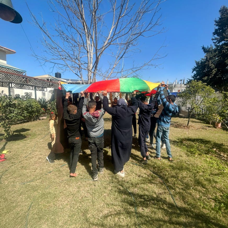 Kinderdorp Rafah - spelactiviteiten - evacuatie Gaza