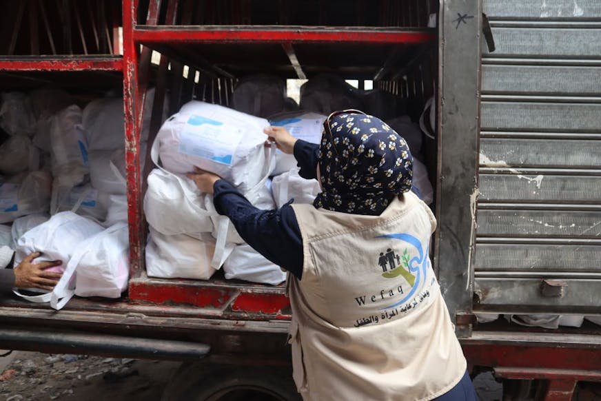 distributie-hygienekits-Gaza-kinderen