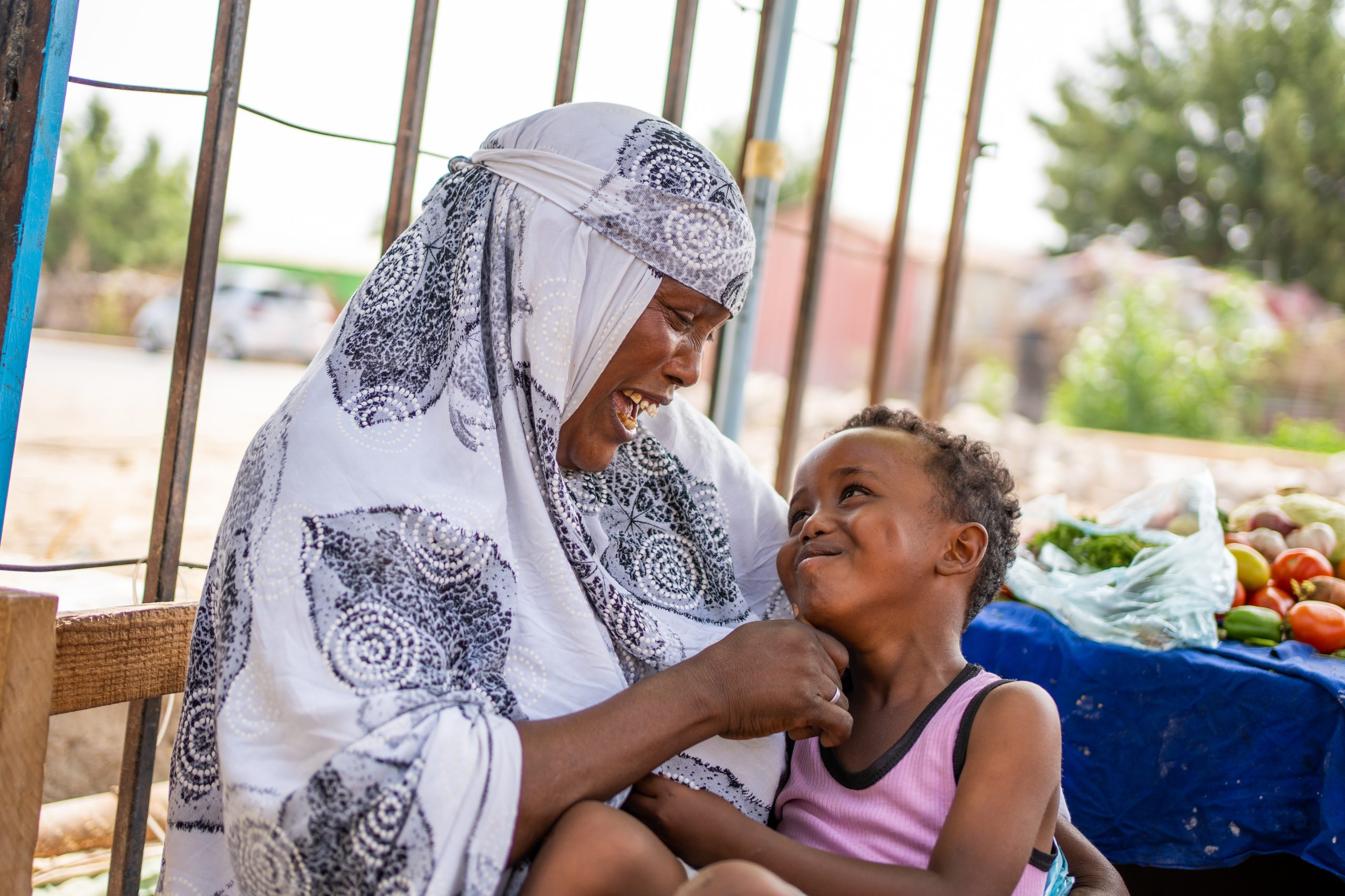 Moeder en kind in Somaliland
