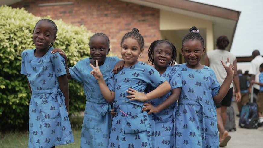 Schoolmeisjes in Ghana