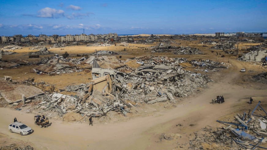 Het verwoeste SOS kinderdorp in Rafah