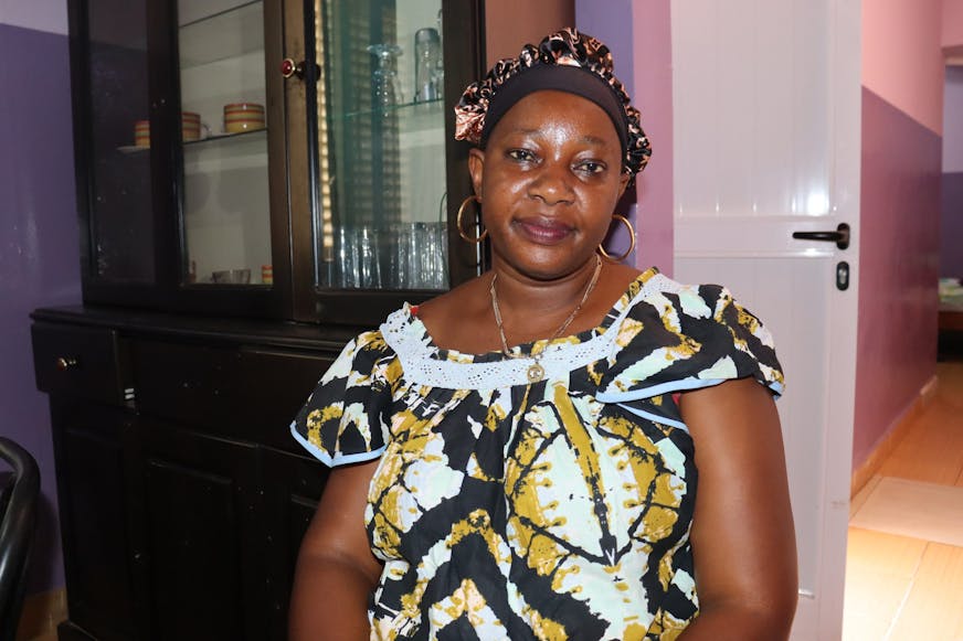 Nhima Fati, deelnemer Moestuinproject in Canchungo Guinee-Bissau