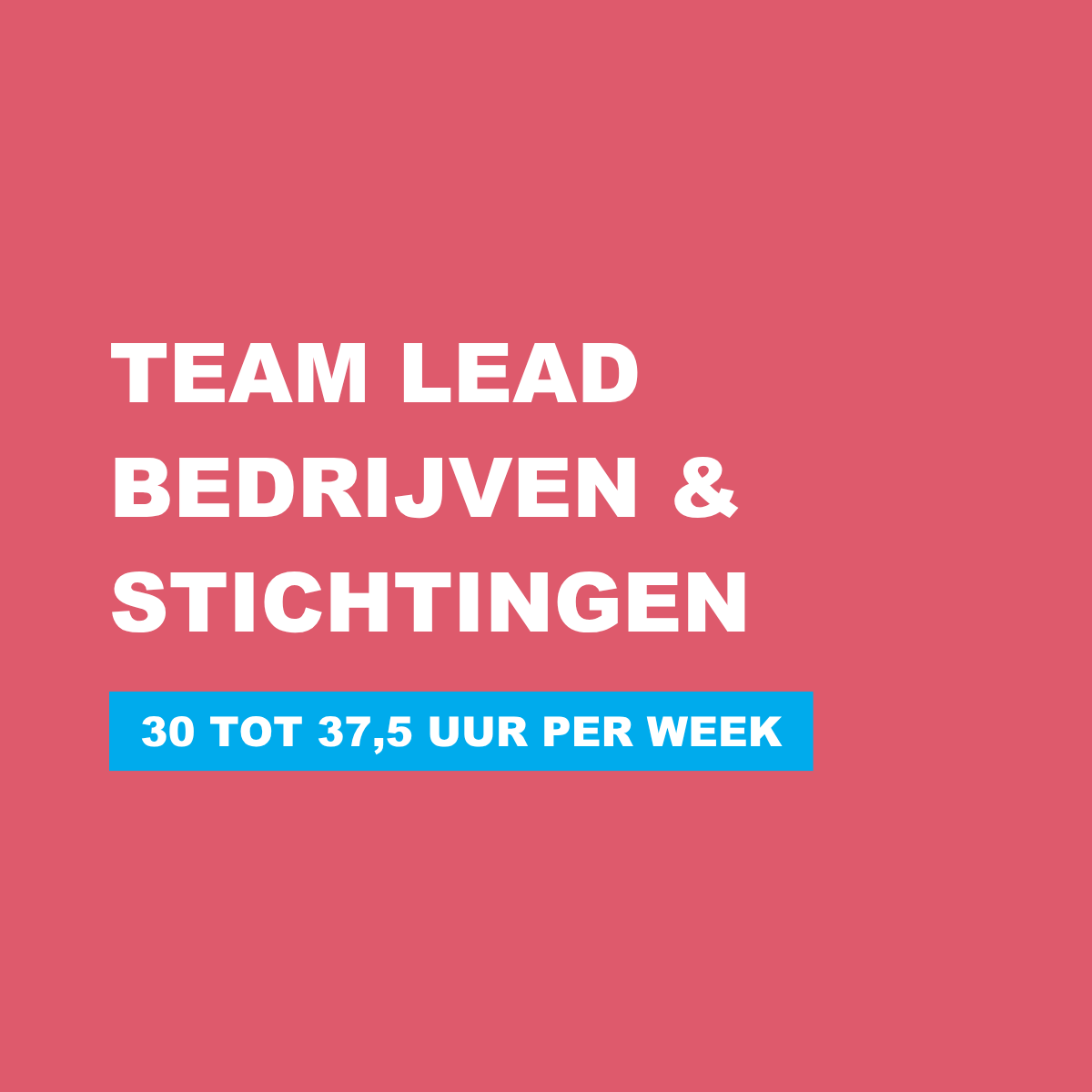 VACATURE TEAM LEAD BEDRIJVEN STICHTINGEN EN VERMOGENSFONDSEN