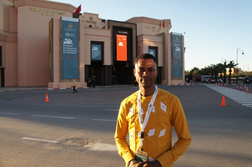 Wisdom voor het conferentiegebouw tegen kinderarbeid