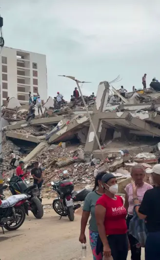 Aardbeving Venezuela puinhoop