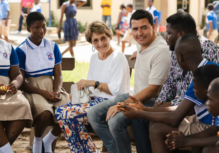 Jan Smit en Prinses Margriet in Ghana